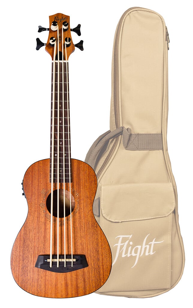 DUBS Electro-Acoustic Bass Ukulele (With Bag)